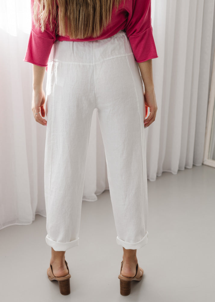 Luxe Pants in White - Product Image