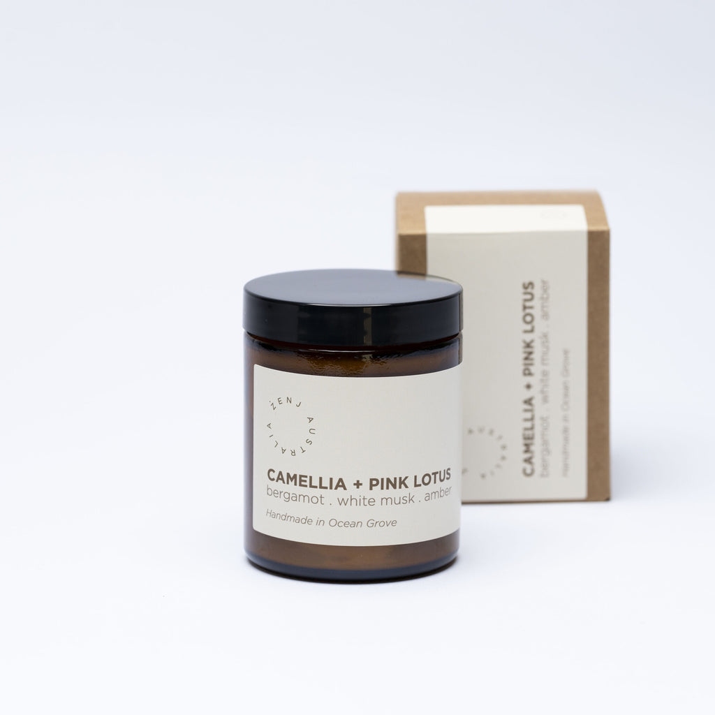 Zenj Candle - Camellia & Pink Lotus 175ml - Product Image