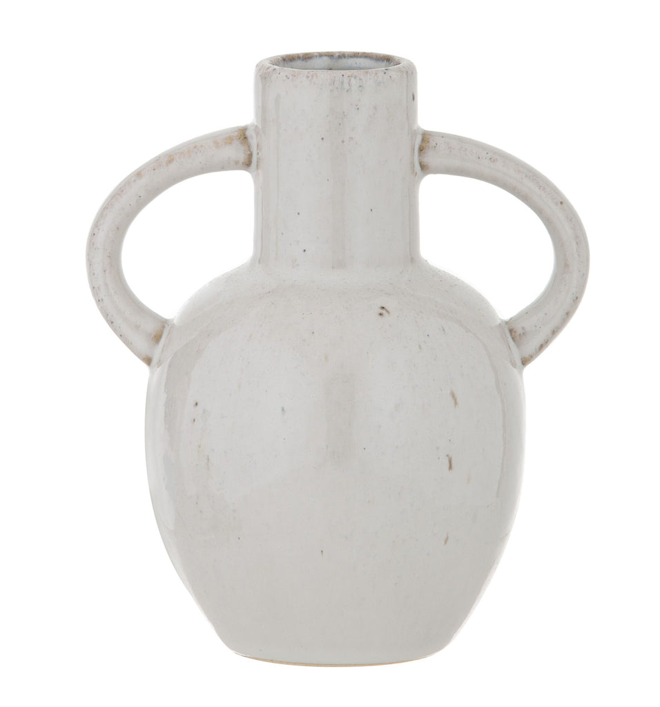 Tilda Vessel Vintage White w/Handles - Product Image