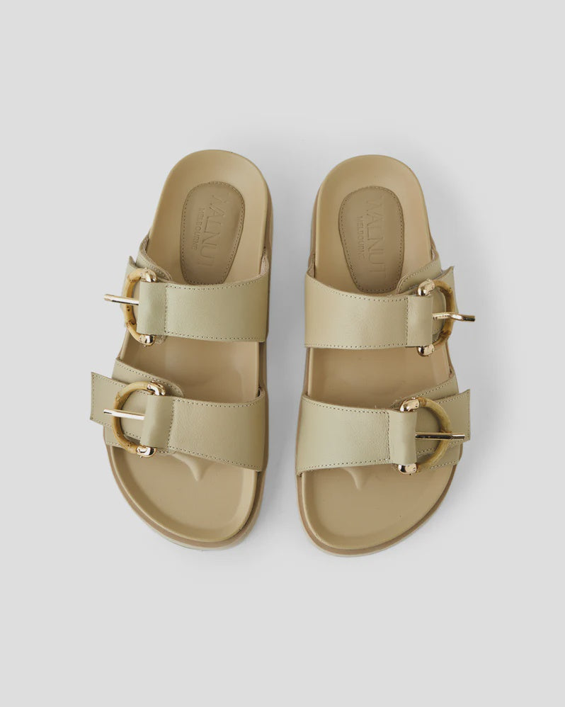 Mint Leather Slide - Camel - Product Image
