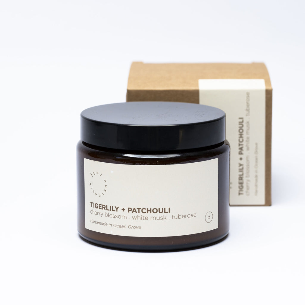 Zenj Candle - Tigerlily & Patchouli 500ml - Product Image