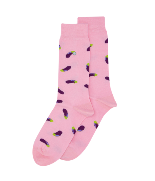 Eggplant Socks Pink - Medium - Product Image