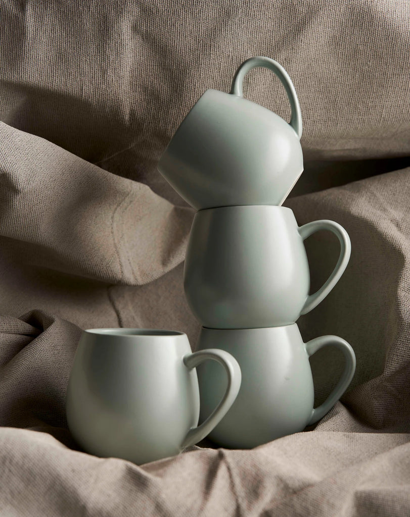 Hug Me Mug Set of 4 - Matte Pale Eucalyptus - Product Image