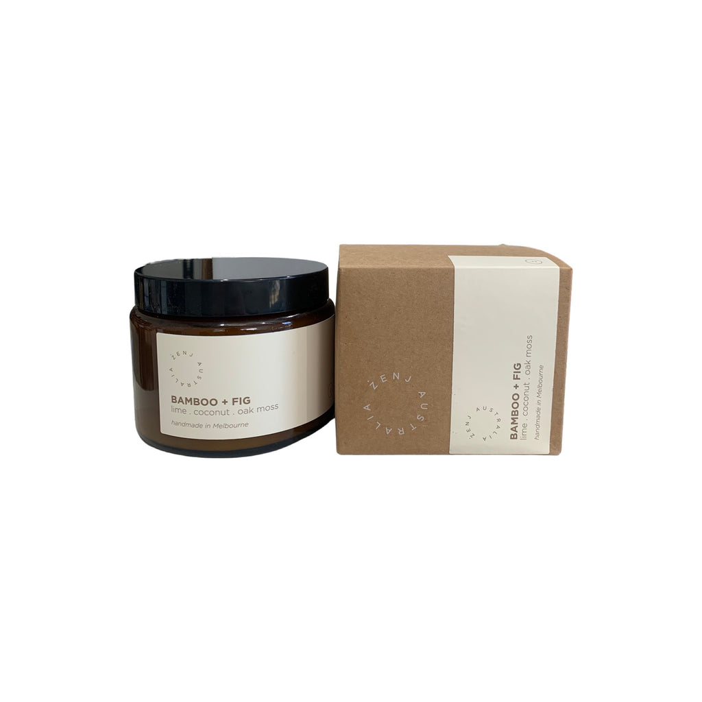 Zenj Candle - Bamboo & Fig 500ml - Product Image