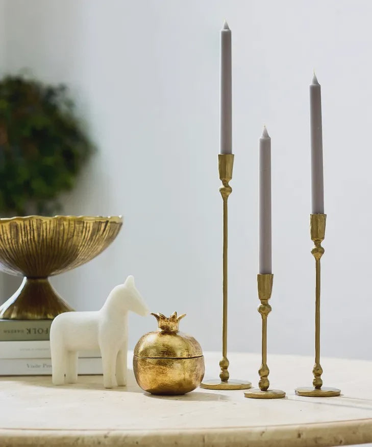 Eddie Gold Candle Holder - Small - Product Image