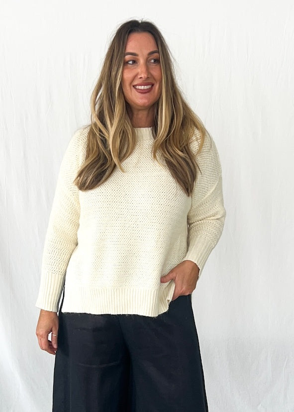 Emma Knit - Ivory - Product Image