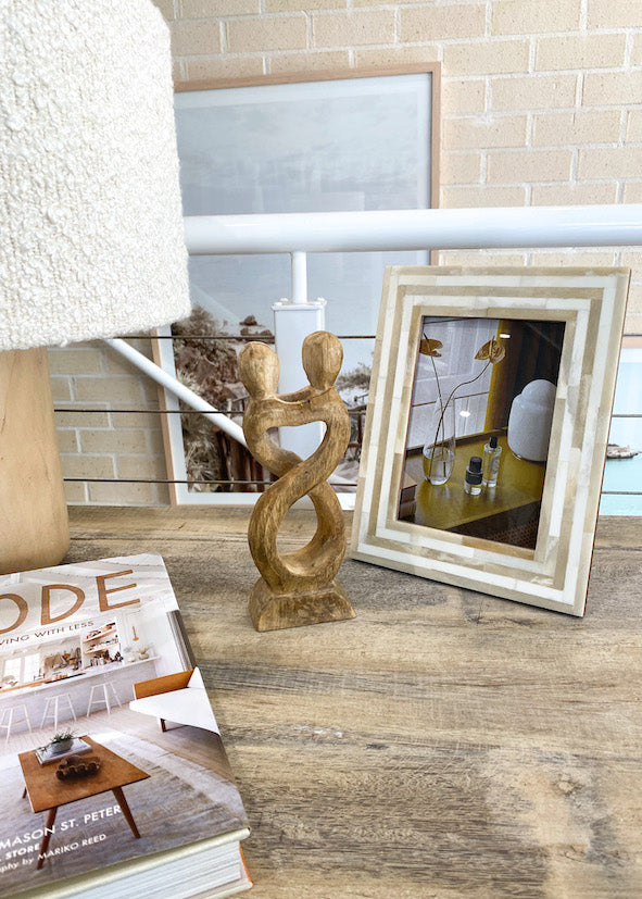 Twisted Love Wood Sculpture - Product Image