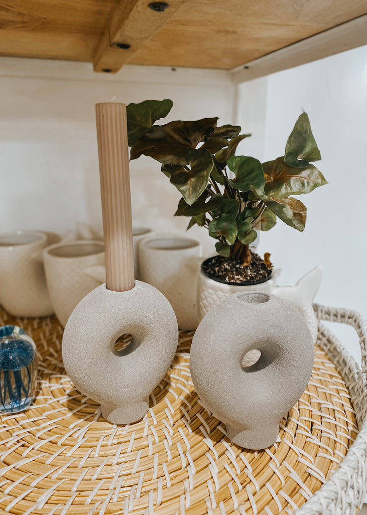 Lopez Ceramic Candle Holder - Product Image