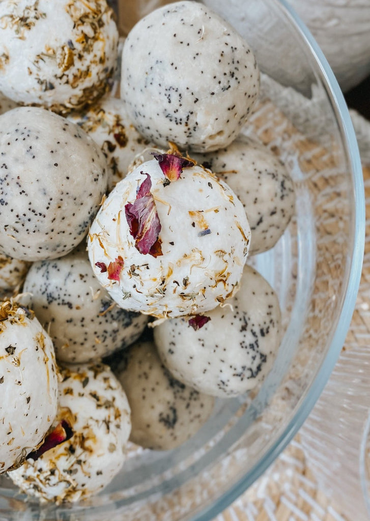 Handmade Soap Ball - Peppermint and Botanicals - Product Image