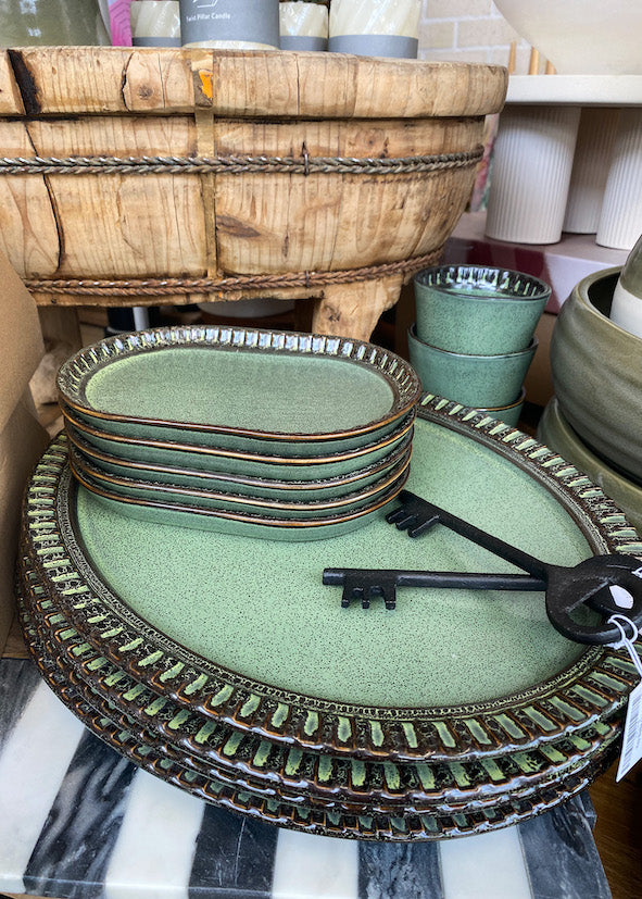 Oblong Platter Small - Adelaide Green - Product Image