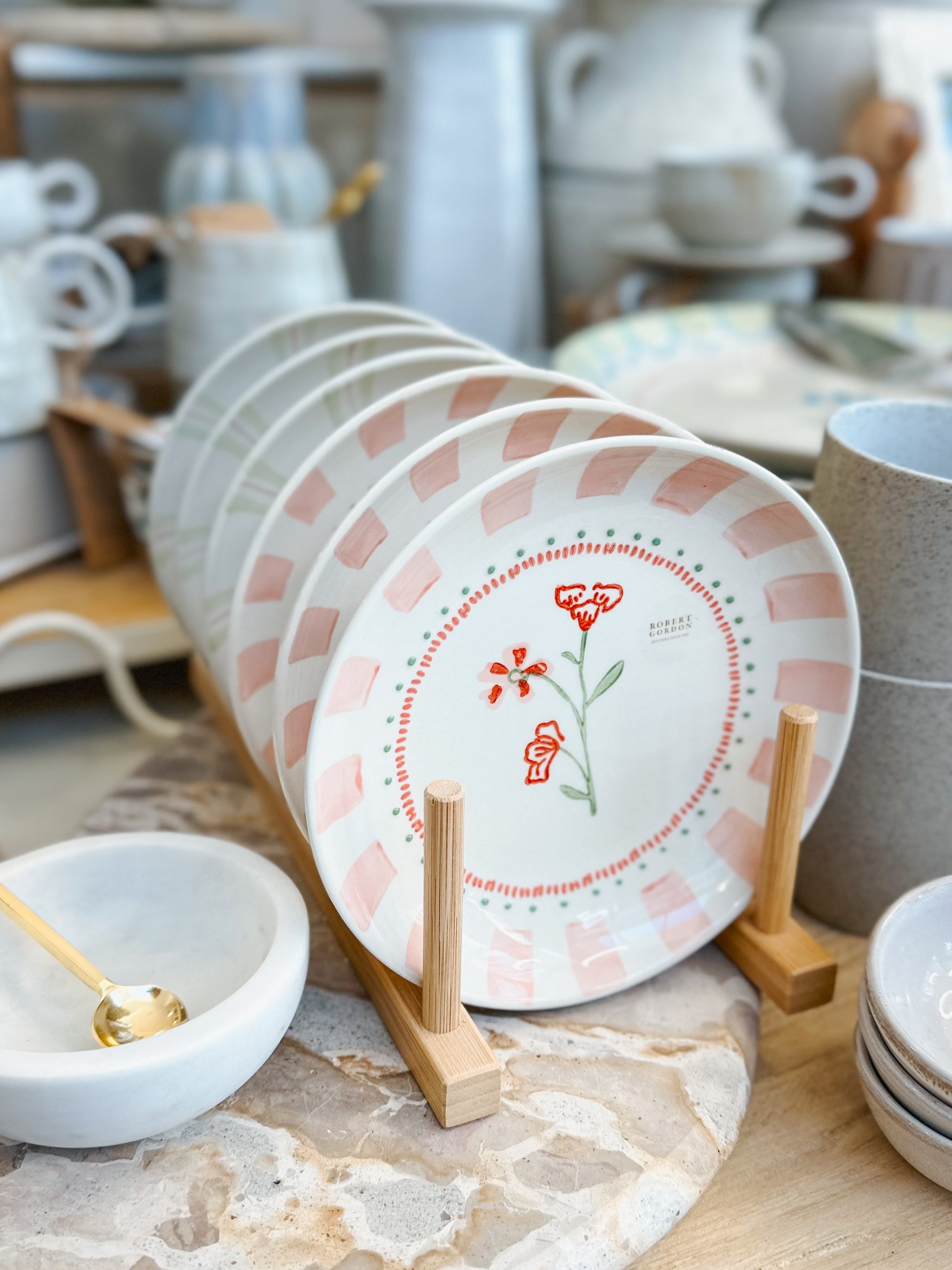 June's Garden Side Plate Geranium – Frisky Deer