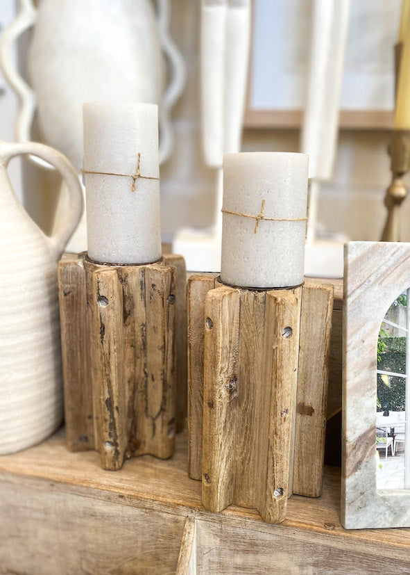 Vintage Indian Candle Stand - Old Brackets - Product Image
