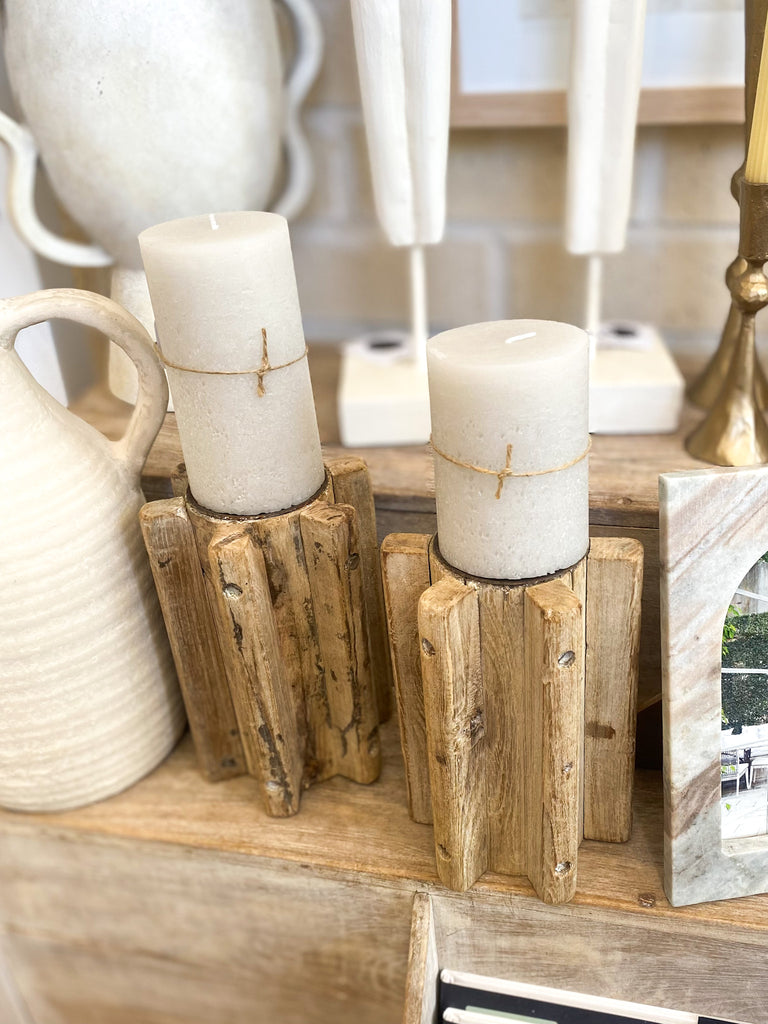 Vintage Indian Candle Stand - Old Brackets - Product Image