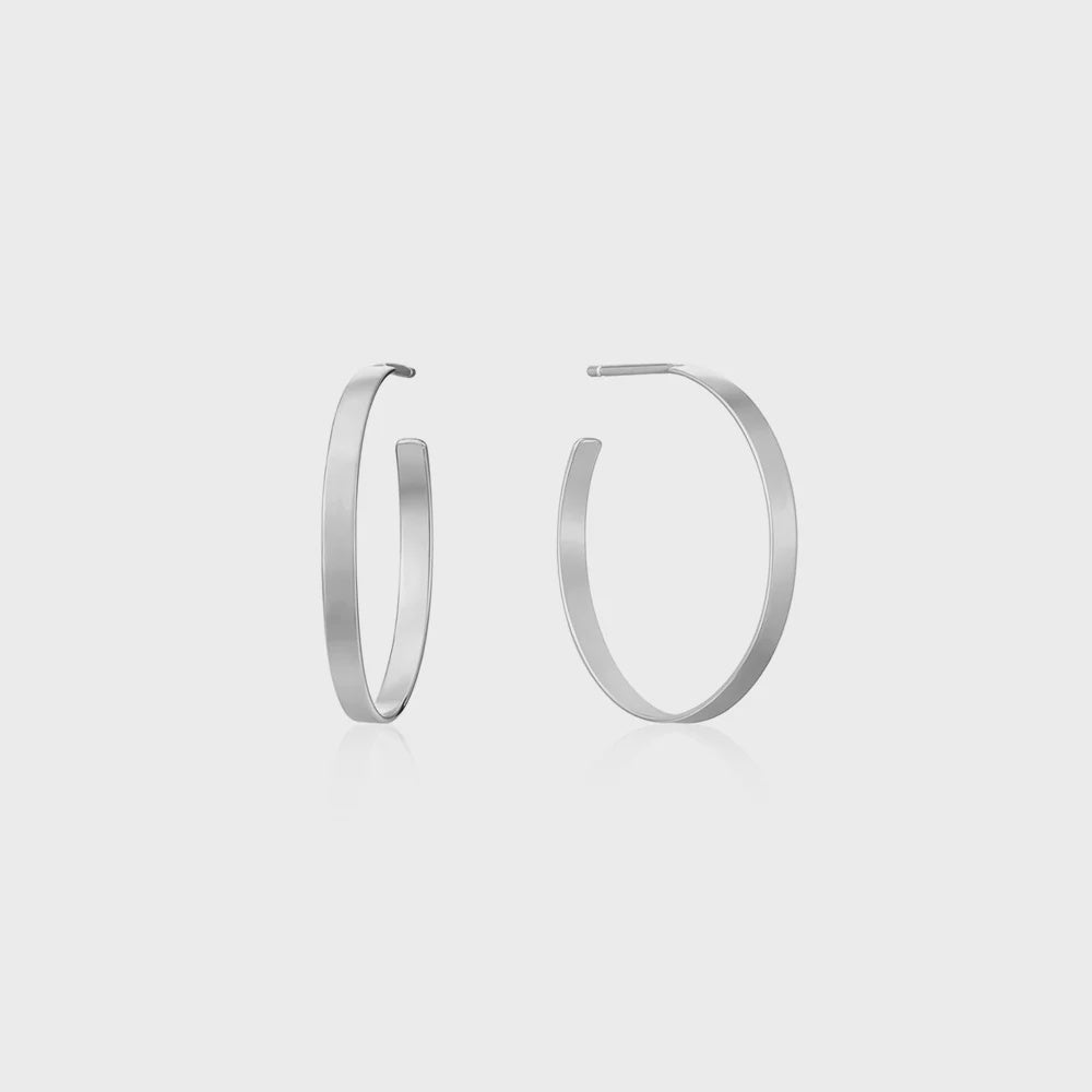 Zinnia Hoops Sterling 925 - Silver - Product Image