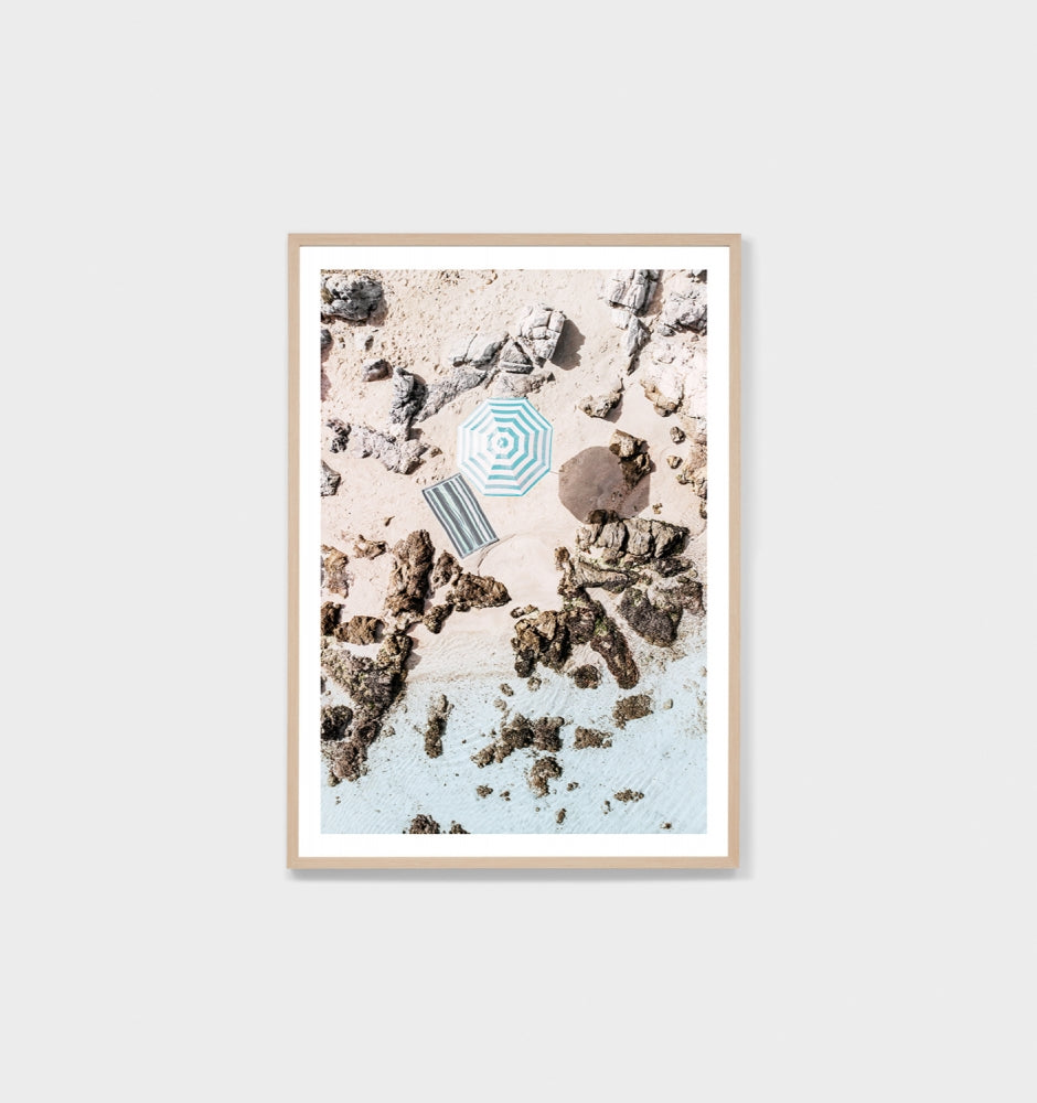 Aerial Umbrella Framed Print - Product Image