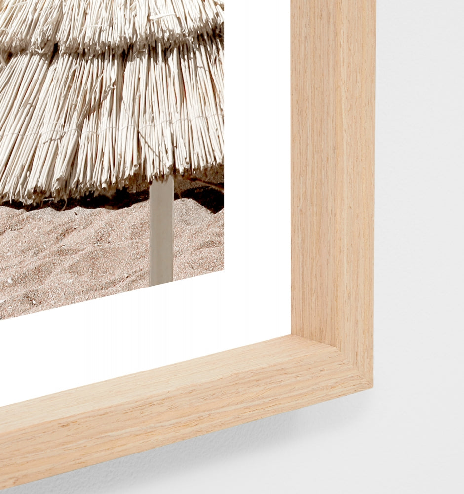 Beachfront Parasols Framed Print - Product Image