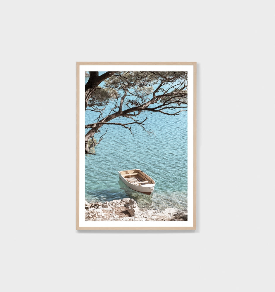 Calm Rowboat Framed Print - Product Image
