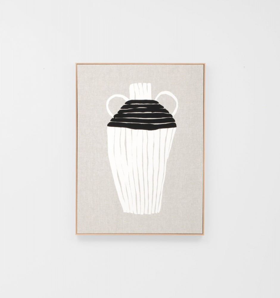 Ceramic Study Black 2 Framed Screenprint - Product Image