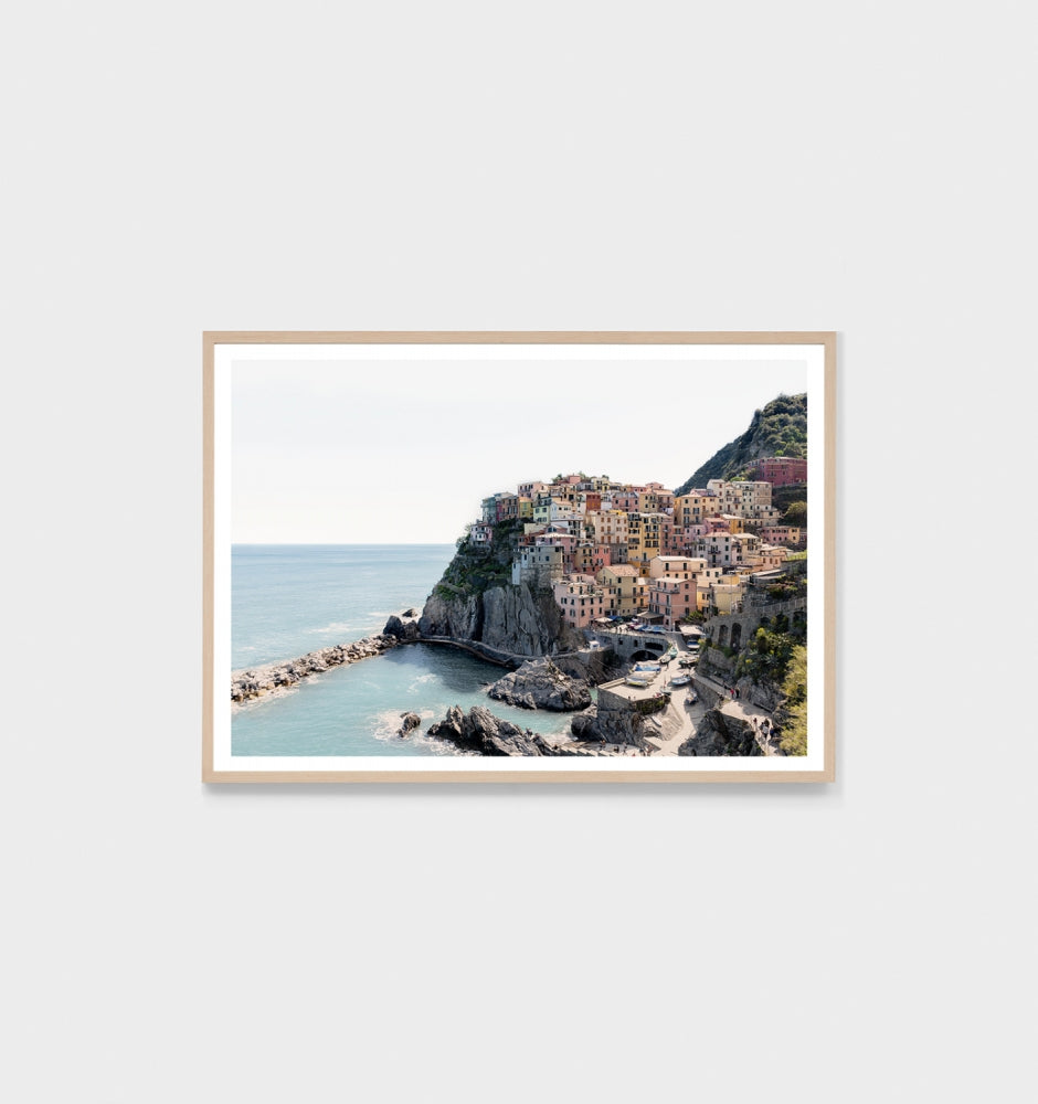 Cinque Terre Landscape Framed Print - Product Image