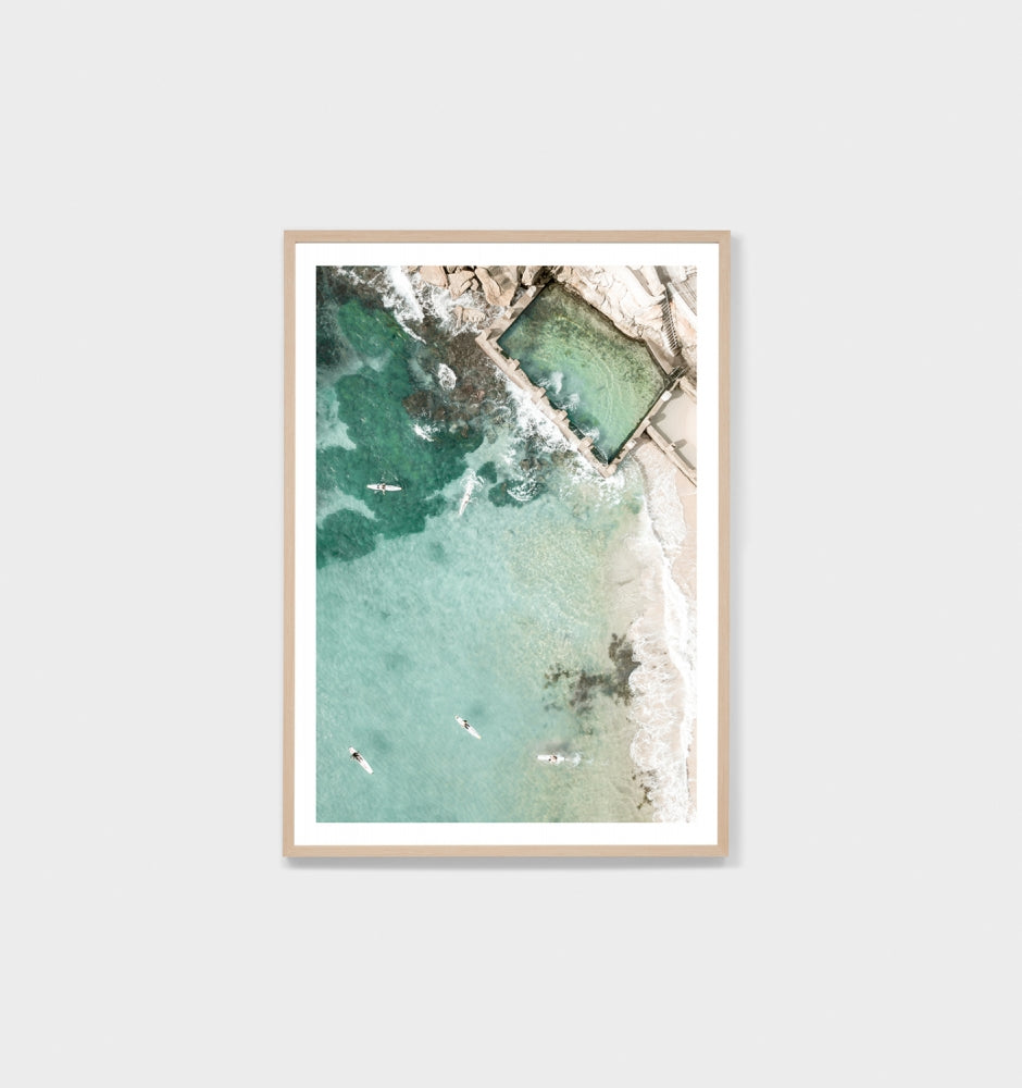 Coogee Paddle Framed Print - Product Image
