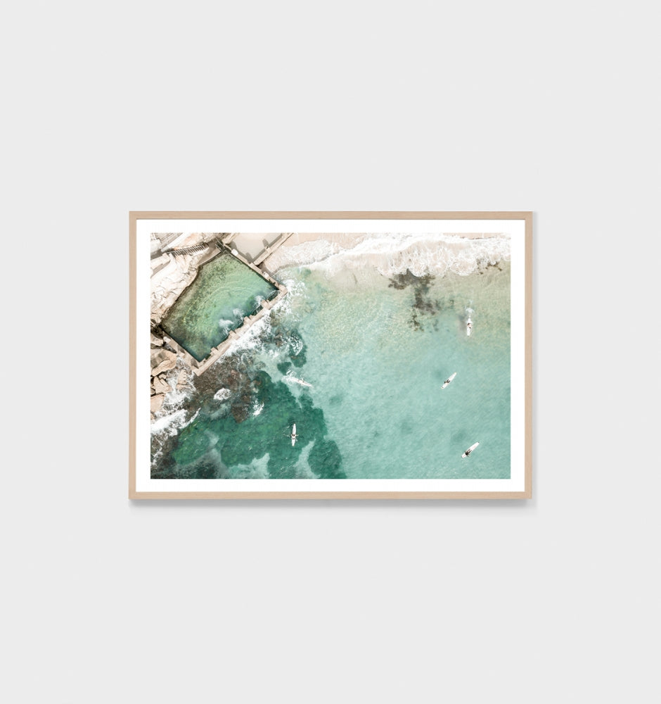 Coogee Paddle Framed Print - Product Image