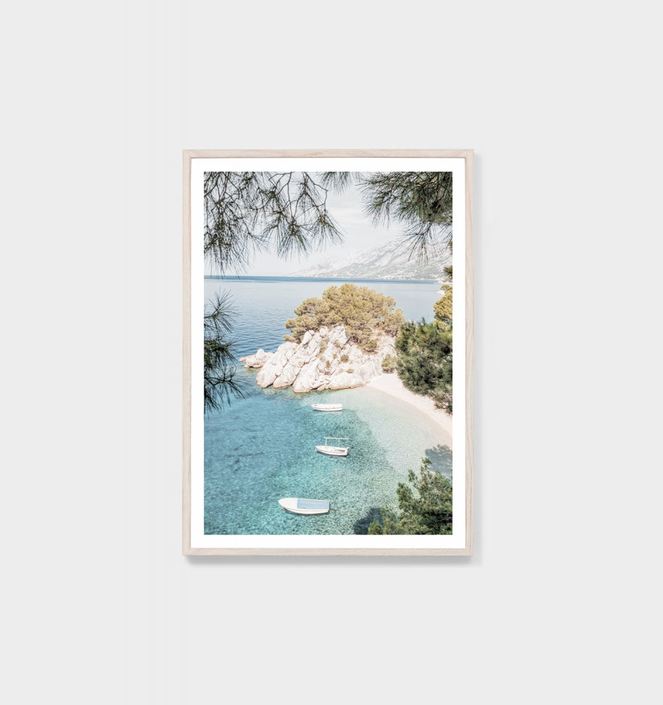Croatian Cove Framed Print - Product Image