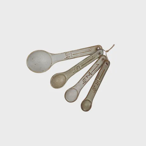 Henri Ceramic Measuring Spoons - Set 4 - Product Image