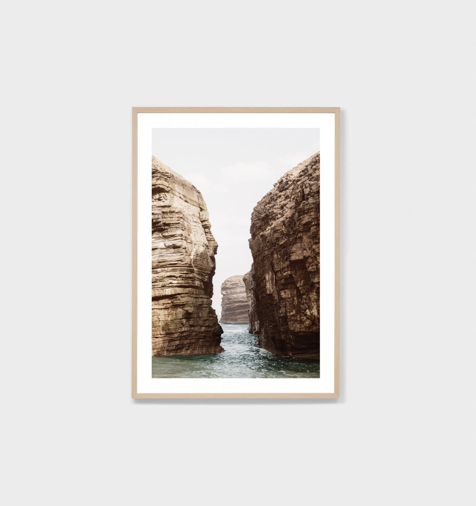 Ocean Pillars Framed Print - Product Image