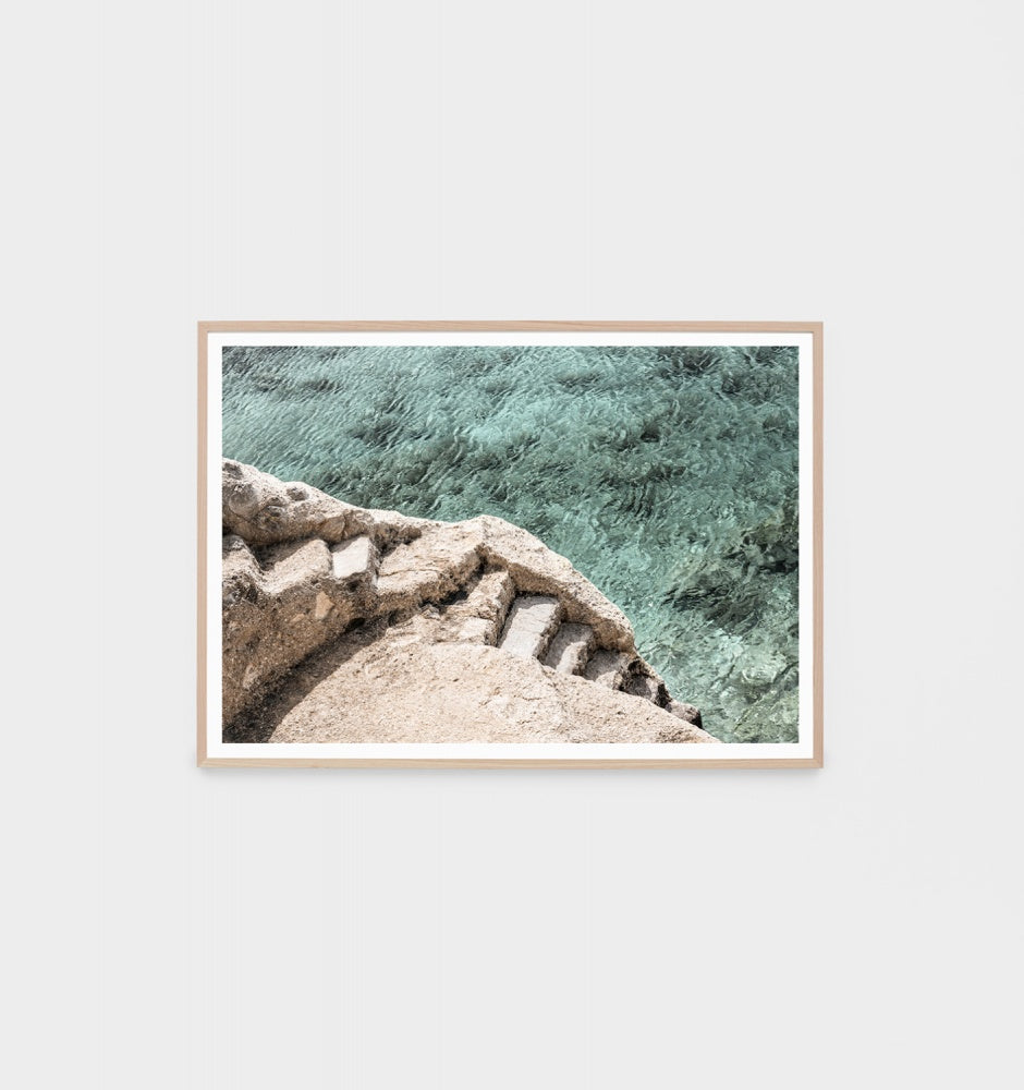 Ocean Steps Framed Print - Product Image