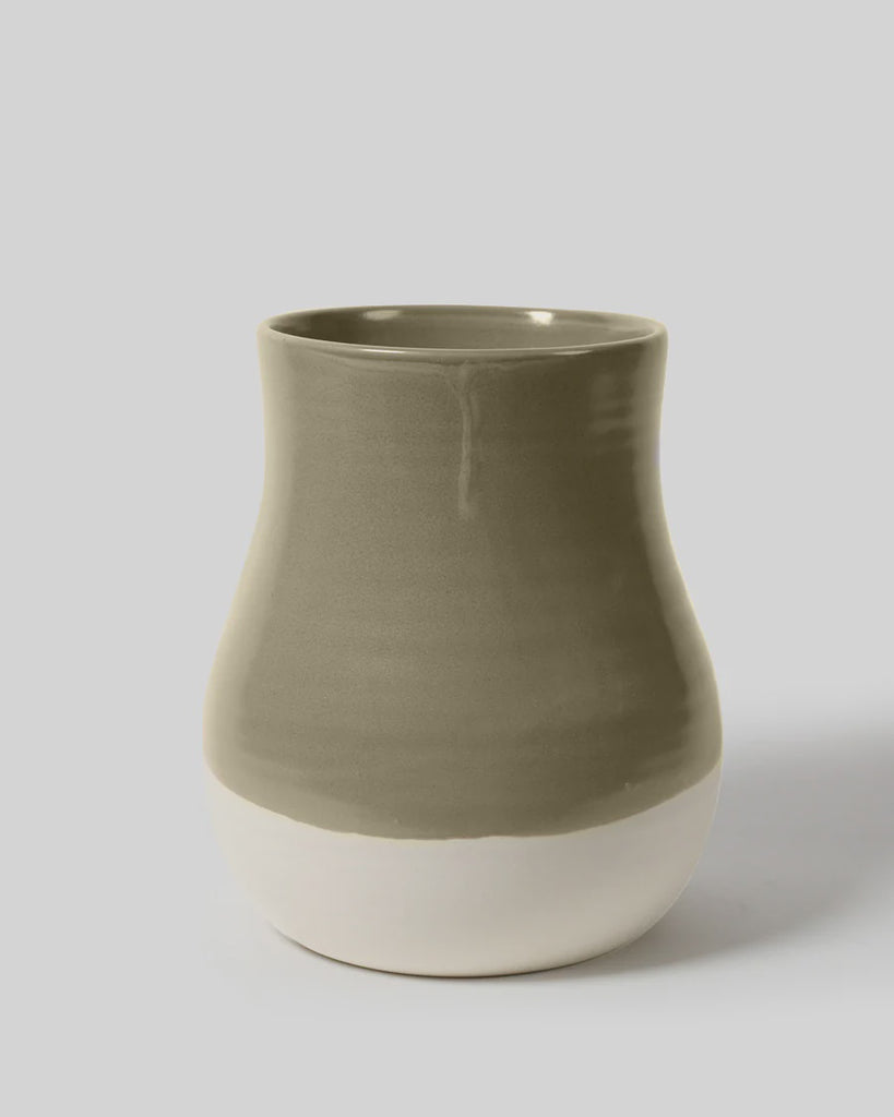 Australian Made Botanica Vase - Olive Green - Product Image