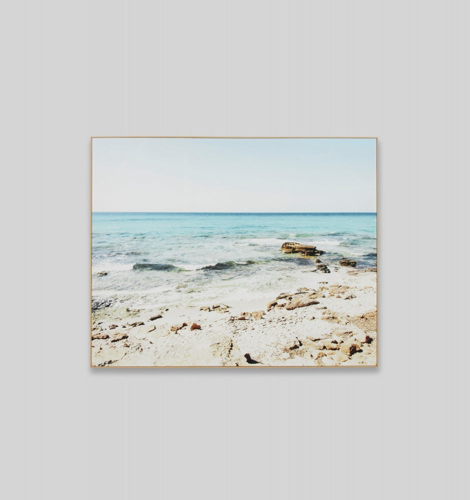 Coastal Rockpools Framed Canvas - Product Image