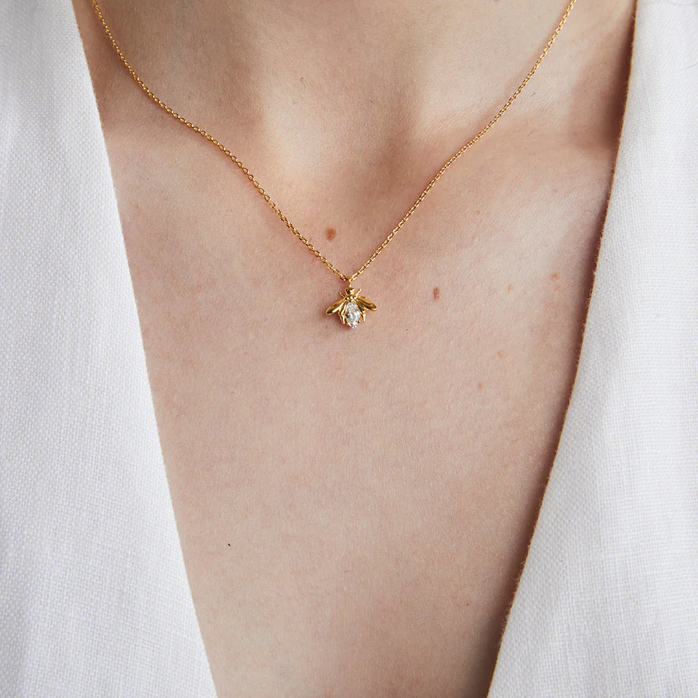 Crystal Bee Necklace - Product Image