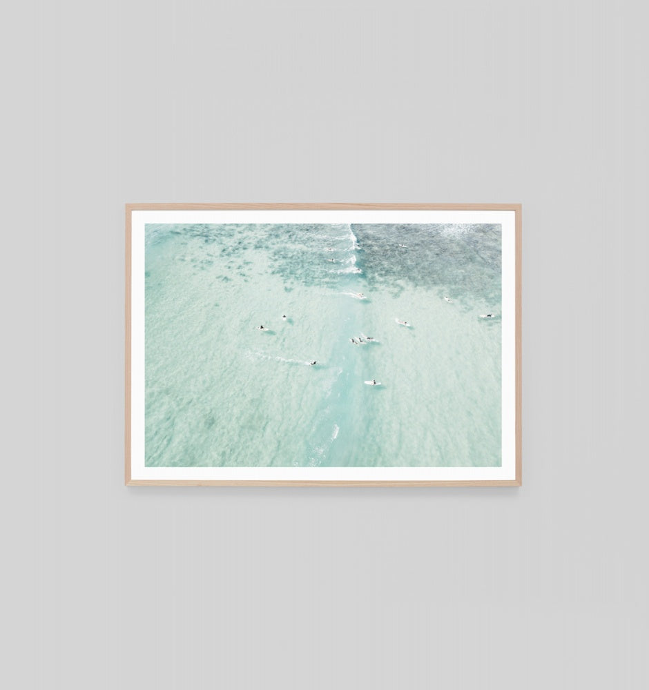 Reefside Surfers Framed Print - Product Image