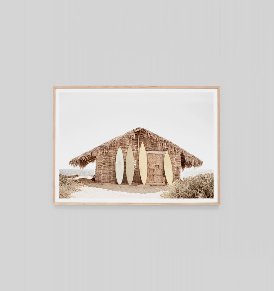 Surf Hut Framed Print - Product Image