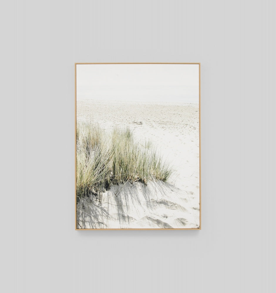 Footprints in The Sand Framed Canvas - Product Image