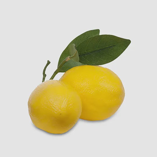 Faux Lemon Cluster with Leaf - Product Image