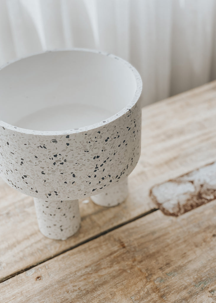 Morgan Terrazzo Footed Pot - Product Image