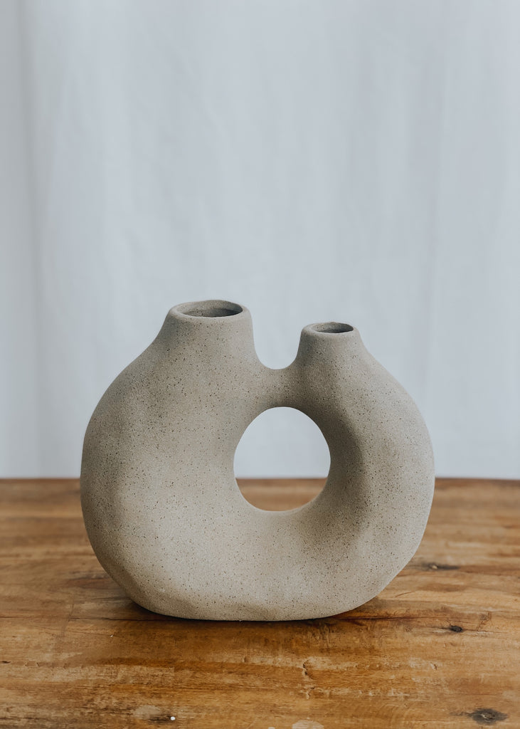 Entrada Vase in Grey - Product Image