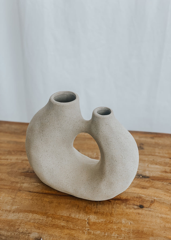 Entrada Vase in Grey - Product Image