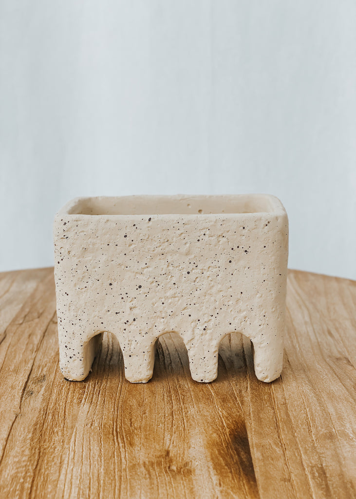 Babel Cement Pot - Natural - Product Image