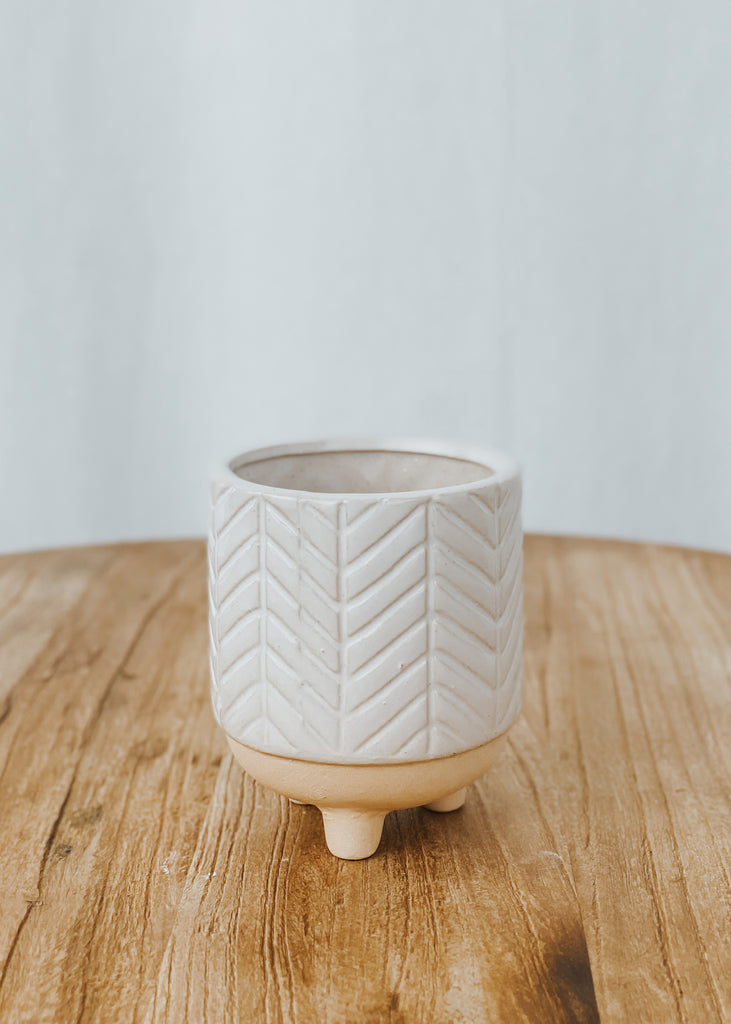 Dinn Ceramic Planter - Zig Zag - Product Image