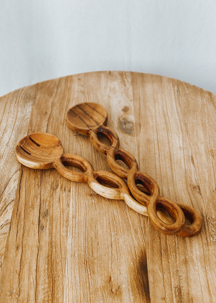 Nixon Wooden Salad Servers - Product Image