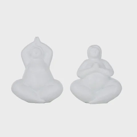 Diadonna White Yoga Sculpture - Namaste - Product Image