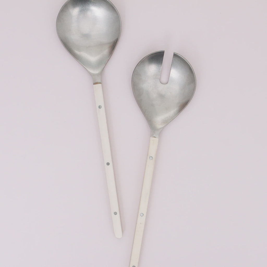 Scout Salad Servers - Cream - Product Image