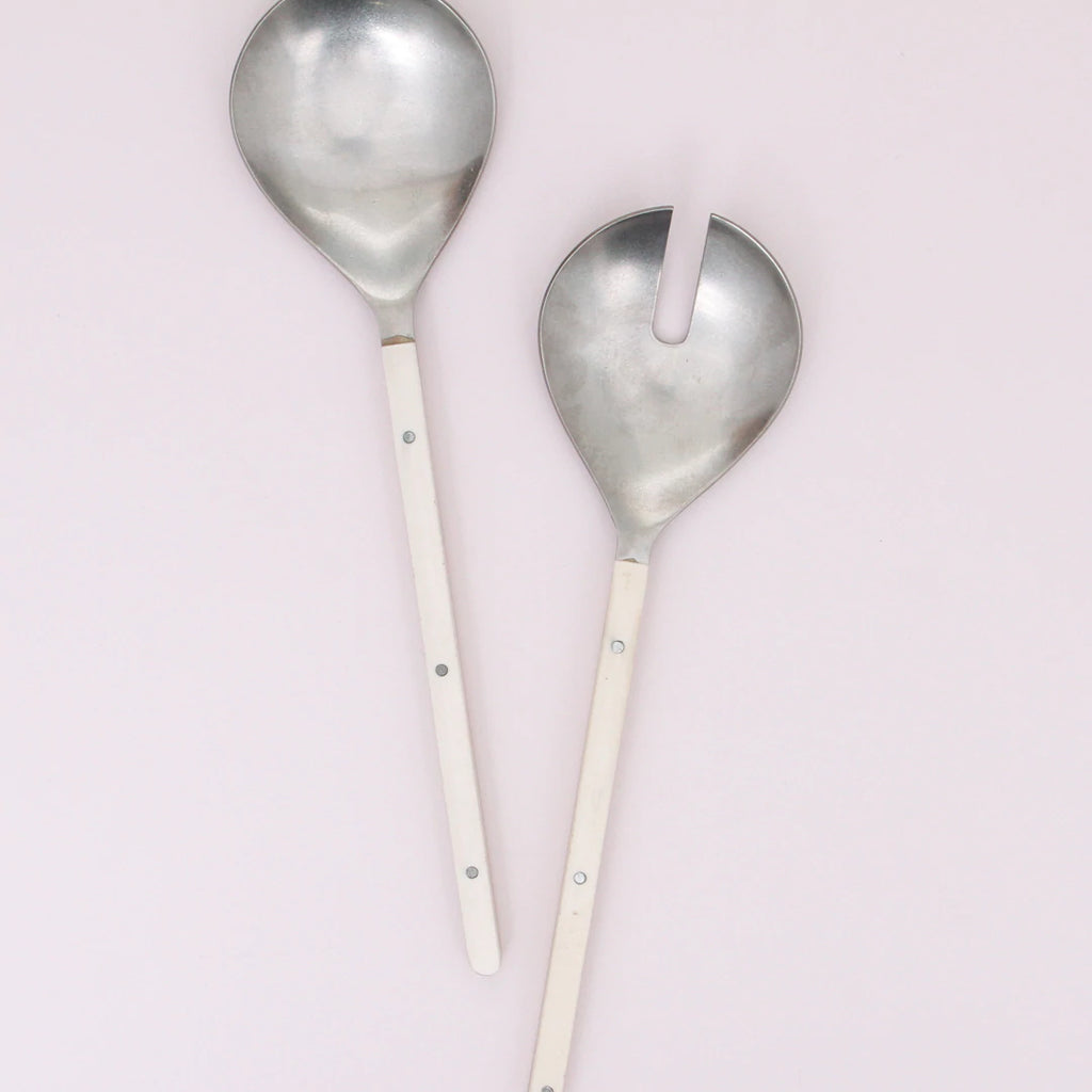 Scout Salad Servers - Cream - Product Image