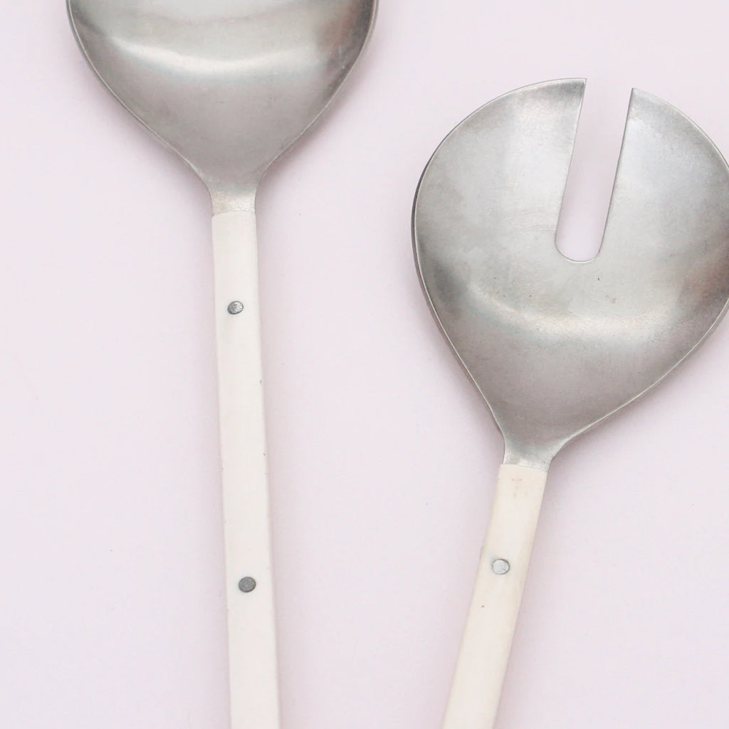 Scout Salad Servers - Cream - Product Image