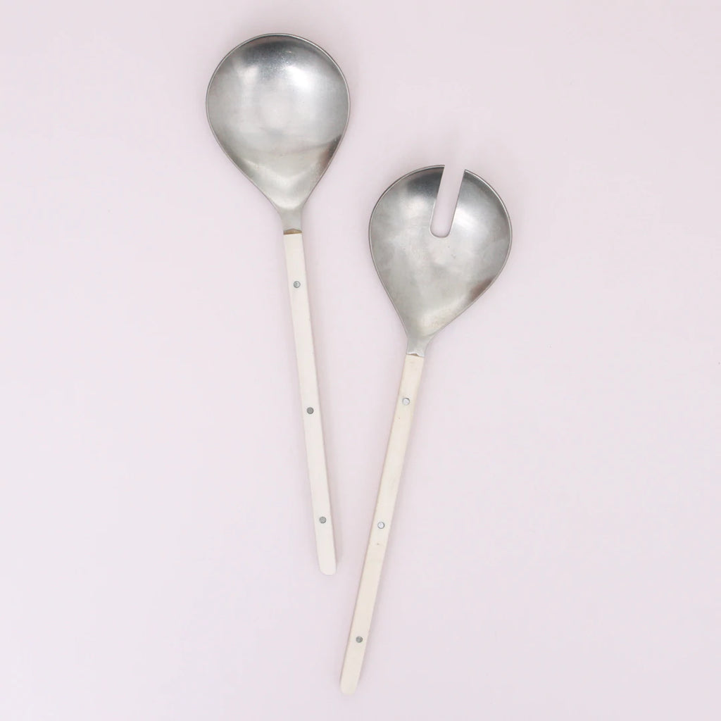 Scout Salad Servers - Cream - Product Image