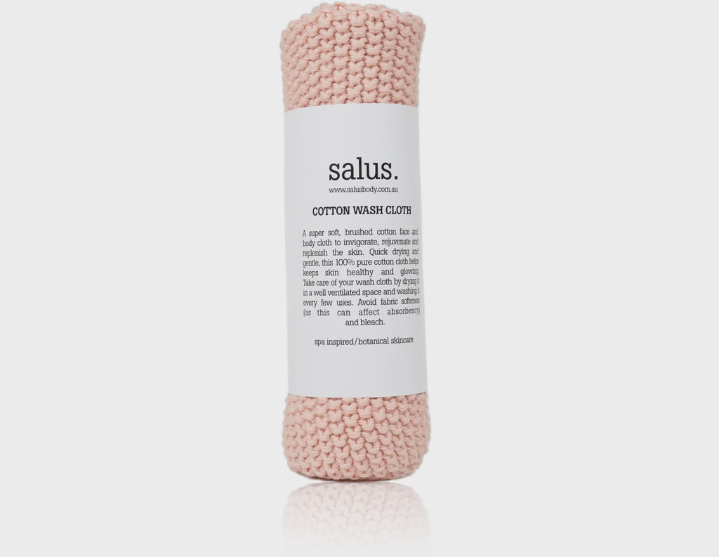 Salus Cotton Wash Cloth - Pink - Product Image