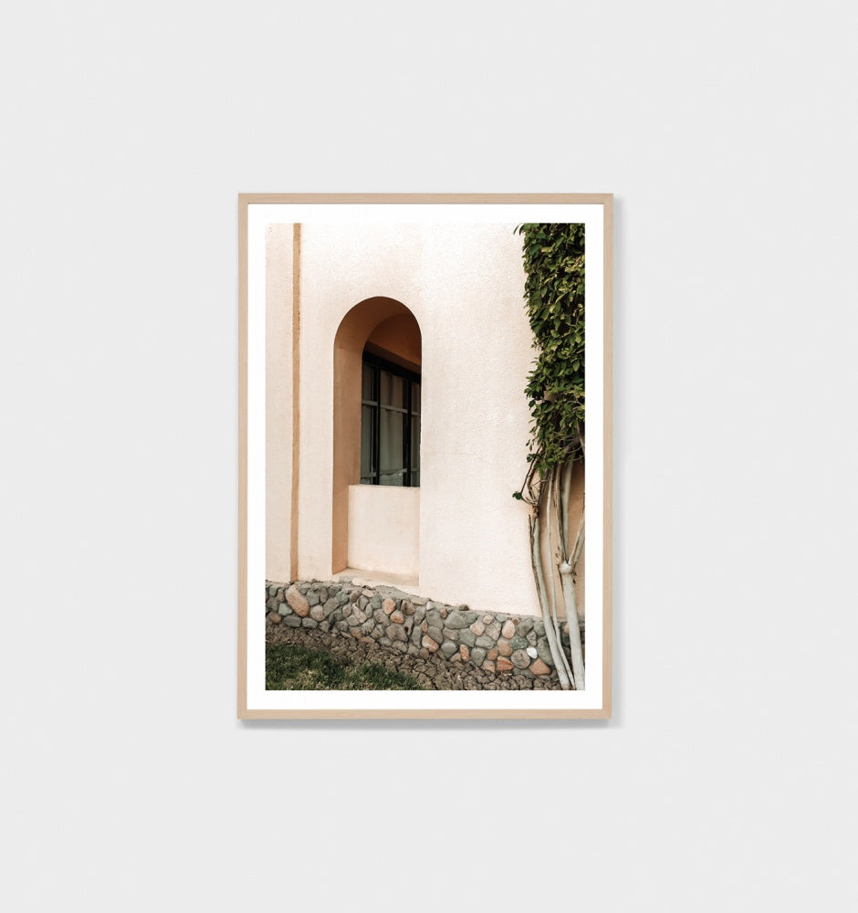 Blush Facade Framed Print - Product Image