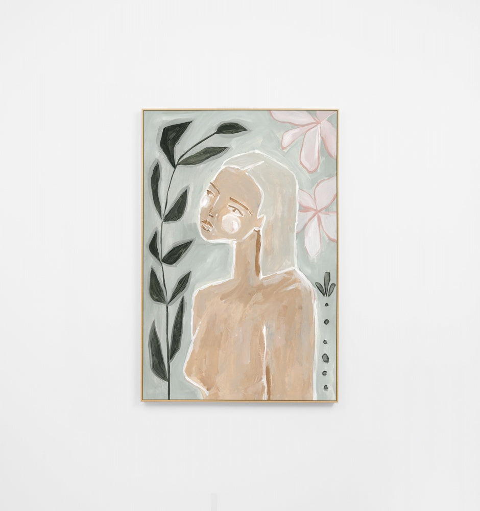 Feminine Muse Haze Framed Canvas - Product Image